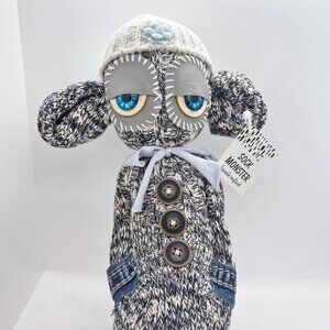 One of a kind Unique Handcrafted Sock Monster plush toy